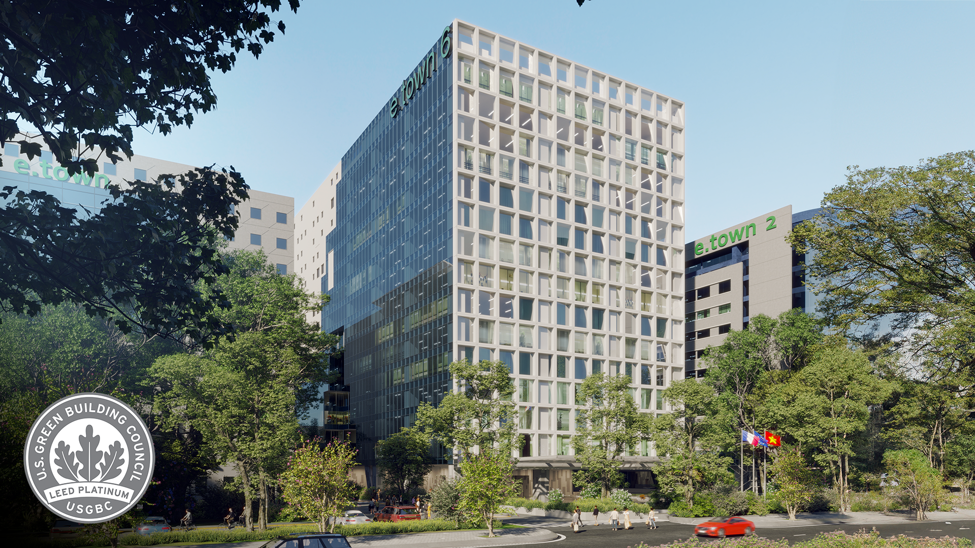 Hình dự án tòa nhà E.town 6 đạt chuẩn LEED Platinum
