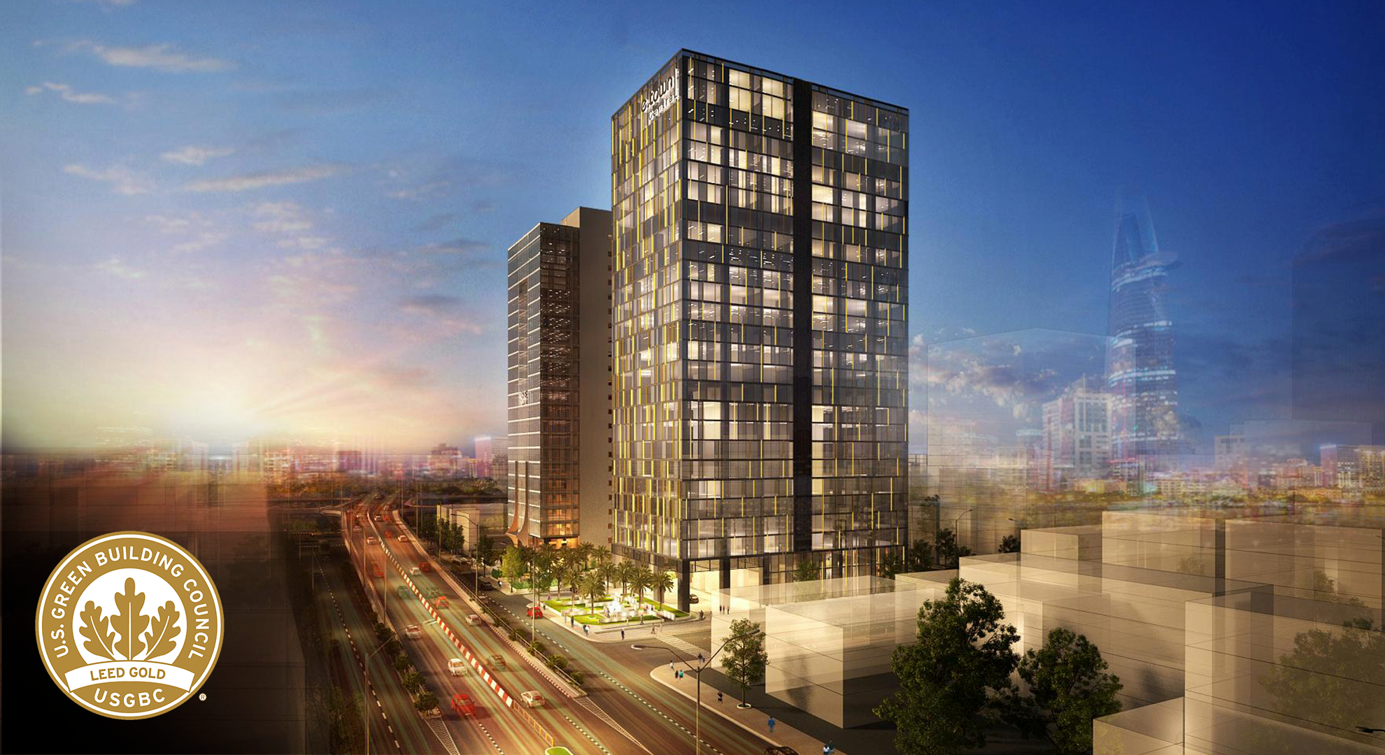 Hình dự án tòa nhà E.town Central đạt chuẩn LEED Gold